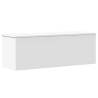 Storage Box White 102x35x35 cm | Durable Engineered Wood