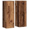 Plant Stands 2 pcs Old Wood - Durable Engineered Wood | HipoMarket