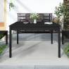 Garden Table Black 121x82.5x76 cm Solid Wood Pine Colour black pine Size 121 x 82.5 x 76 cm Quantity in Package 1 