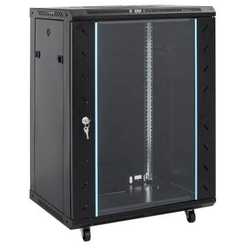 15U Network Cabinet | 19" IP20 Black | 53x40x80 cm