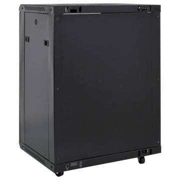 15U Network Cabinet | 19" IP20 Black | 53x40x80 cm