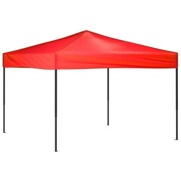 Folding Party Tent Red 3x3 m - Easy Setup & Durable Design