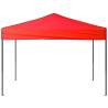 Folding Party Tent Red 3x3 m - Easy Setup & Durable Design