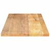 Solid Mango Wood Table Top - 140x60x3.8 cm - Rustic Style