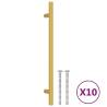 Gold Cabinet Handles Set - 10pcs Stainless Steel | Hipomarket