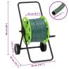 Green Hose Reel Cart with 30m PVC Hose Fitting Set