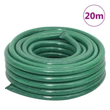 Free Standing Green Hose Reel with 20m PVC Hose Fitting Set