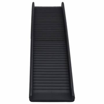 Folding Dog Ramp Black - 155.5x40x15.5 cm | Hipo Market