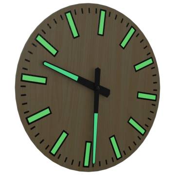 Luminous Yellow Wall Clock Ø30 cm | Elegant Home Decor