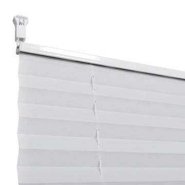 Plisse Blind 40x150cm White Pleated Blind | Stylish Sun Protection