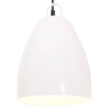 Industrial Hanging Lamp 25W White Round 32 cm E27 - HipoMarket