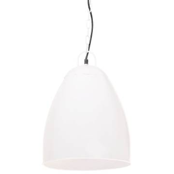 Industrial Hanging Lamp 25W White Round 32 cm E27 - HipoMarket