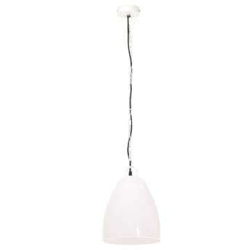 Industrial Hanging Lamp 25W White Round 32 cm E27 - HipoMarket