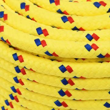 Boat Rope Yellow 12mm 50m Polypropylene - Durable & Versatile