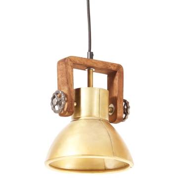 Industrial Hanging Lamp 25W Brass Round 19cm E27 - Hipomarket