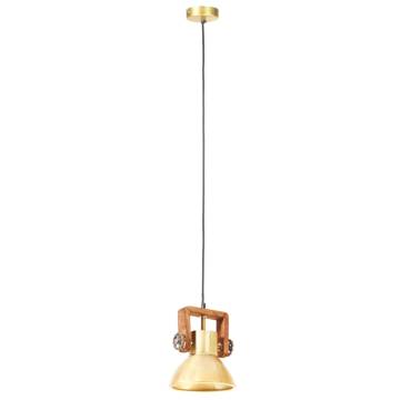 Industrial Hanging Lamp 25W Brass Round 19cm E27 - Hipomarket