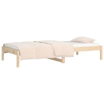 Day Bed 90x190 cm Single Solid Wood Pine | Hipomarket