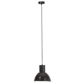 Black Round Hanging Lamp 25W E27 - 28.5cm | Hipomarket