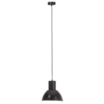 Black Round Hanging Lamp 25W E27 - 28.5cm | Hipomarket