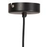 Black Round Hanging Lamp 25W E27 - 28.5cm | Hipomarket