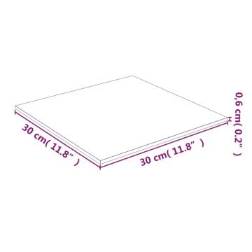 30x30 cm Transparent Tempered Glass Table Top - Durable & Stylish