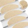  Stair Mats Self-adhesive Sisal-Look 15 pcs 65x21x4 cm Beige Colour beige Size 65 x 25 cm Quantity in Package 15 