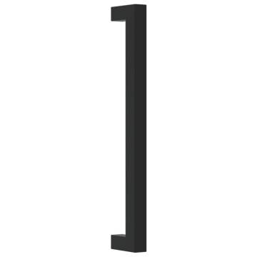 Cabinet Handles 5 pcs Black 192 mm Stainless Steel