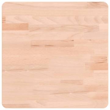 Square Solid Wood Beech Table Top - 40x40x4 cm | Hipomarket