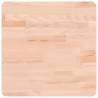 Square Solid Wood Beech Table Top - 40x40x4 cm | Hipomarket