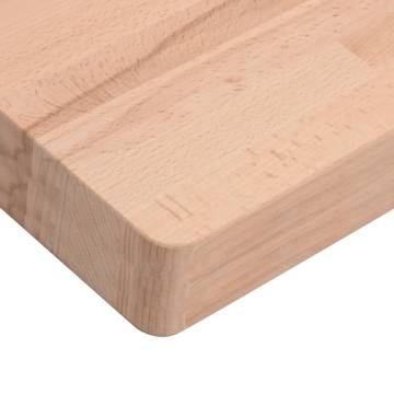 Square Solid Wood Beech Table Top - 40x40x4 cm | Hipomarket