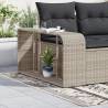 Storage Shelves 2 pcs Light Grey Poly Rattan for Outdoor Use