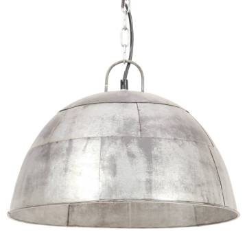 Industrial Vintage Hanging Lamp - 25 W Silver Round | HipoMarket