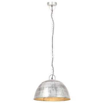 Industrial Vintage Hanging Lamp - 25 W Silver Round | HipoMarket