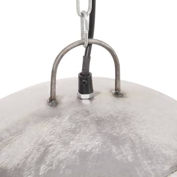 Industrial Vintage Hanging Lamp - 25 W Silver Round | HipoMarket