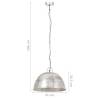 Industrial Vintage Hanging Lamp - 25 W Silver Round | HipoMarket