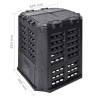 Garden Composter Black - 360L, Compact Design 69x68x83 cm