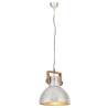 Industrial Hanging Lamp 25W Silver Round 40cm E27 - HipoMarket