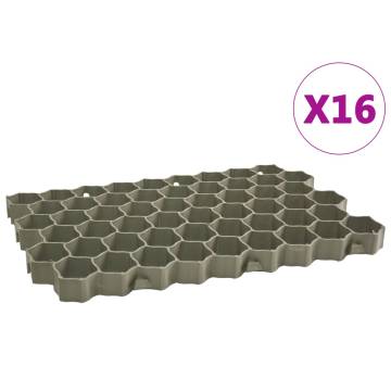 Grass Grids 16 pcs Green | Durable Plastic Lawn Paving