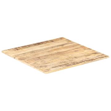 Table Top Solid Mango Wood 80x80 cm | Durable & Unique Design