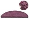 Dark Purple Carpet Stair Treads - 15 pcs | HipoMarket UK