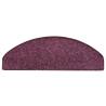 Dark Purple Carpet Stair Treads - 15 pcs | HipoMarket UK