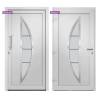 Elegant White Front Door 98x208 cm - Secure & Stylish Design