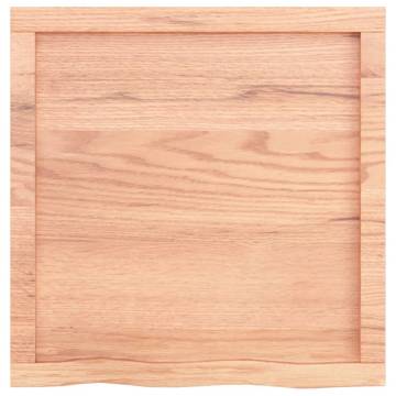 Light Brown Solid Oak Table Top - 60x60 cm | Hipo Market