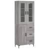 Elegant Grey Sonoma Highboard | Stylish Storage Solution