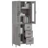 Elegant Grey Sonoma Highboard | Stylish Storage Solution