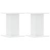 Stylish Speaker Stands - 2 Pcs White | Hipomarket UK