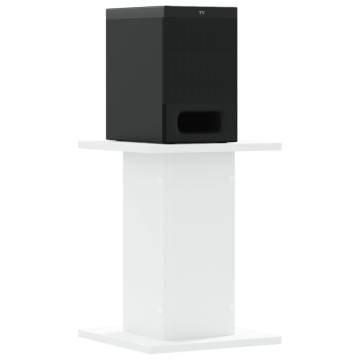 Stylish Speaker Stands - 2 Pcs White | Hipomarket UK