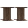 Brown Oak Speaker Stands - Quality & Stability | HipoMarket