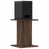 Brown Oak Speaker Stands - Quality & Stability | HipoMarket