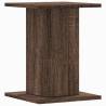 Brown Oak Speaker Stands - Quality & Stability | HipoMarket